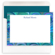 Peacock Italian Marble Personalized Flat Stationery Image 4 of 5